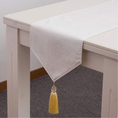 Table Runners AGYH Modern Minimalist Shoe Cabinet Table Flag Strip Table Cloth Table Coffee Table Tablecloth Outdoor Wedding Table mat 35 * 228cm (Color : Milky White, Size : 35 * 228cm)