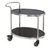 2 Tier Bar Cart Drinks Trolley, Kitchen Serving Trolley High Capacity Storage Shelves with Wheel, Tea Cart, Dining Cart 960 * 500 * 990mm view 1