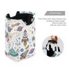 Blueangle Cartoon Rockets Laundry Basket Clothes Hamper Collapsible Durable Dirty Clothes Large Storage Laundry Organizer view 3