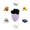 Blueangle Large Violet And Blue Mermaid Scales Laundry Basket Collapsible Oxford Fabric Laundry Hamper Foldable Clothes Laundry Bag with Handles view 3