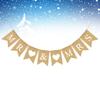 MR MRS Retro Wedding Party Burlap Banner Garland Love Heart Bunting Linen Flag Decorative Props Wedding Party Supplies view 4