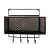 Cabilock Mail Key Holder Wall Mount Mail Letter Holder Key Rack Holder Organizer for Entryway Kitchen Home Office Organization (Black) view 1