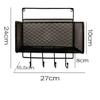 Cabilock Mail Key Holder Wall Mount Mail Letter Holder Key Rack Holder Organizer for Entryway Kitchen Home Office Organization (Black) view 2