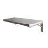 Table HUAHUA Wall-Mounted Folding Table, Stainless Steel Drop Leaf Table, Home Telescopic Folding Multi-Function Waterproof Lazy Table (Size : 80x40cm) view 1