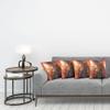 Ambesonne Outer Space Throw Pillow Cushion Case Pack of 4, Nebula Gas Cloud in Deep Outer Space Galaxy Expanse Milky Way Print, Modern Accent Double-Sided Digital Printing, 16", Orange Black view 3