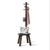 Umbra Pillar Coat Rack, Stool, Clothing Organizer, Umbrella Holder and Hat Organizer, Great for Entryway, Black/Walnut view 1