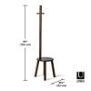 Umbra Pillar Coat Rack, Stool, Clothing Organizer, Umbrella Holder and Hat Organizer, Great for Entryway, Black/Walnut view 3