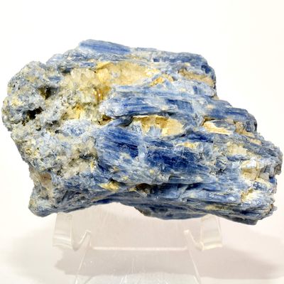 4" 450g Rich Blue Kyanite Cluster Natural Sparkling Crystal Rough Blue Kyanite in Matrix Mineral Gemstone Specimen - Brazil