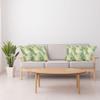 Ambesonne Leaf Decorative Throw Pillow Case Pack of 4, Tropic Exotic Palm Tree Leaves Natural Botanical Spring Summer Contemporary Graphic, Cushion Cover for Couch Living Room Car, 16", Green Ecru view 4
