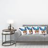 Ambesonne Butterfly Throw Pillow Cushion Case Pack of 4, Big Butterfly Manifests Never Ending Cycle of Life Self Transformation, Modern Accent Double-Sided Digital Printing, 18", Blue Orange view 3