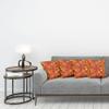 Ambesonne Orange Throw Pillow Cushion Case Pack of 4, Colorful Autumn Fall Season Maple Leaves in Unusual Designs Nature Print, Modern Accent Double-Sided Digital Printing, 20", Burnt Orange view 3