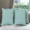 Ambesonne Honey Bee Throw Pillow Cushion Case Pack of 4, Cartoon Style Demonstration of Happy Bugs, Modern Accent Double-Sided Digital Printing, 24", Sky Blue view 1