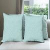 Ambesonne Celtic Decorative Throw Pillow Case Pack of 4, Aqua Celtic Style Twisted Crossed Repeating Circle and Bent Line Webs Print, Cushion Cover for Couch Living Room Car, 16", Teal White view 1
