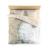 Old Orchard Beach Nautical Chart Microfiber Duvet Cover, Queen - 88" x 88" view 1