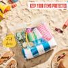 [ 25 BAGS ] JUMBO SIZE Travel Bags - With HANDLES - Heavy Duty Materials - DOUBLE ZIPPER TOP - 8 Gallon Bag Size 22" x 22" - Summer Travel, Picnics, Beach, Pool, Vacation, 25 pound Turkey Brining Bags view 3
