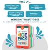 Healthy Packers Ice Packs for Lunch Boxes & Coolers | Slim Reusable 5-Pack view 3