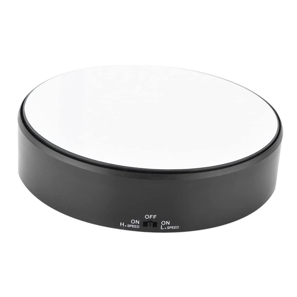 Estink Rotating Display Stand,360ABS Material Motorized Rotating Mirrored Display Stand Turntable Show Case 1000g Load Bearing for Displaying Jewelry Watch Cosmetic Toy model etc