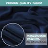 Turquoize Chair Covers for Dining Chairs Set of 6 Velvet Navy Blue Chair Slip Covers for Dining Chairs Stretch Removable Kitchen Chair Seat Covers for Dining Room, Hotel, Ceremony (6, Navy) view 3