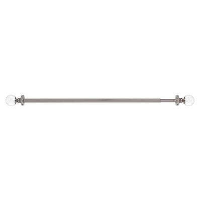 ACHIM Home Furnishings, Brushed Nickel, Innovative Decorative Room Darkening Wrap Around Rod & Finial Jade, 48" up to 86", Inch Extends Inch (INRJDE4806)