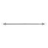 ACHIM Home Furnishings, Brushed Nickel, Innovative Decorative Room Darkening Wrap Around Rod & Finial Jade, 48" up to 86", Inch Extends Inch (INRJDE4806) view 1