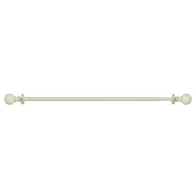 Achim Home Furnishings, White, Innovative Decorative Room Darkening Wrap Around Rod & Finial Kerry, 66" up to 120", Inch Extends to 120-Inch
