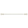 Achim Home Furnishings, White, Innovative Decorative Room Darkening Wrap Around Rod & Finial Kerry, 66" up to 120", Inch Extends to 120-Inch view 1