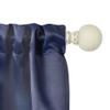 Achim Home Furnishings, White, Innovative Decorative Room Darkening Wrap Around Rod & Finial Kerry, 66" up to 120", Inch Extends to 120-Inch view 2