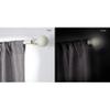 Achim Home Furnishings, White, Innovative Decorative Room Darkening Wrap Around Rod & Finial Kerry, 66" up to 120", Inch Extends to 120-Inch view 3