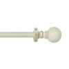 ACHIM Home Furnishings, White, Innovative Decorative Room Darkening Wrap Around Rod & Finial Kerry, 48" up to 86", Inch Extends Inch view 2