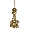 Wgloryind Brass Wall Hanging Laddu Gopal Lord Krishna Oil Lamp Diya with Bells | Home Dcor view 1