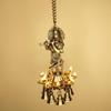 Wgloryind Brass Wall Hanging Laddu Gopal Lord Krishna Oil Lamp Diya with Bells | Home Dcor view 2