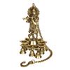 Wgloryind Brass Wall Hanging Laddu Gopal Lord Krishna Oil Lamp Diya with Bells | Home Dcor view 3