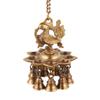 Wgloryind Hanging Peacock Brass Diya with Bells | Home Dcor view 1