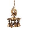 Wgloryind Hanging Peacock Brass Diya with Bells | Home Dcor view 3
