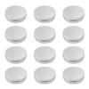 Othmro 12Pcs 3.4oz Metal Round Tins Aluminum Tin Cans Jar Refillable Containers 100ml Tin Cans Tin Bottles Containers with Screw Lid for Salve Spices Lip Balm Tea Candies Pink 8323mm view 1