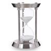 60 Minute Hourglass Sand Timer with Metal Frame, Big Size Antique Sand Clock, Silver view 3