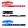 BBTO 48 Pieces Hockey Rubber Bracelets Silicone Hockey Wristband Stretch Rubber Bracelets for Sport Themed Party Supplies view 4