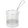 Fdit Stainless Steel Round French Fry Basket, 8cm Diameter, 9cm Height, with Handle, for Deep-Fried Chips Snacks Desserts view 1