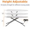 Amazon Basics Height Adjustable Full-Size Foldable Ironing Board, 4-Leg Fold-Up, Chevron Removable Cover, 60" x 14" x 38" view 3