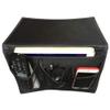 Bedside Storage Organizer Caddy Hanging Bag with 4 Pockets for Books, Magazines and Remote Control (Black) view 1