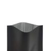 200PCS Double Sided Matte Black Mylar Foil Open Top Heat Seal Bags for Food Storage, Beauty/Travel Sample Pack (200, 4" x 6") view 2