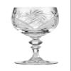 Neman Set of 2 Hand Made Vintage Crystal Classic Wine Goblets on a Stem 6.4" H, Old-Fashioned Glassware view 2