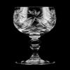 Neman Set of 2 Hand Made Vintage Crystal Classic Wine Goblets on a Stem 6.4" H, Old-Fashioned Glassware view 3