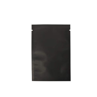 200PCS Double Sided Matte Black Mylar Foil Open Top Heat Seal Bags for Food Storage, Beauty/Travel Sample Pack (200, 3.1" x 4.7")