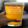 Bevvee Mountains are Calling - 16 oz Pint Glass for Beer - Gifts for Men & Women that Love Hiking & Cabins- Fun Drinking Decor view 3