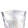 QQ Studio Pack of 100 Translucent/Silver/Color Stand-Up Resealable Zipper Pouch (4.7" x 7.1", Matte White) view 3