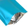 QQ Studio Pack of 100 Translucent/Silver/Color Stand-Up Resealable Zipper Pouch (3.9" x 5.9", Matte Blue) view 4