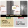 PrinceDeco 100% Blackout Curtains for Sliding Glass Door Blackout Curtains 84 Inches Long Extra Wide Thermal Curtains for Sliding Glass Door Room Divider Curtains,W100 X L84 Inch,Grey view 3