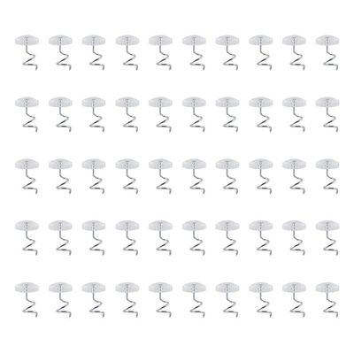 Twist Pins, Clear Heads Upholstery Pins Bed Skirt Screws Holders Slip Cover Fasteners for Couch Chair Car Sofa Headliner Repair (50 Pcs)