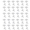 Clear Twist Pins for Bed Skirts Upholstery, 30 50 Pcs Screw Type Furniture Fabric Pins for Sofa Couch Covers Slipcovers and Drapes view 1